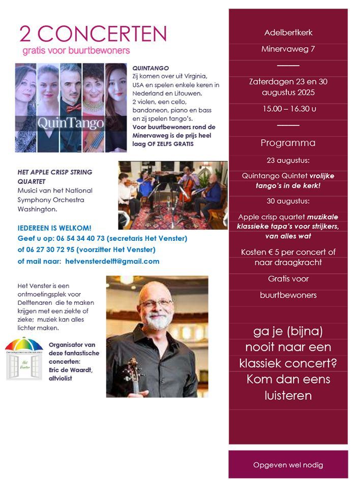 Folder twee concerten