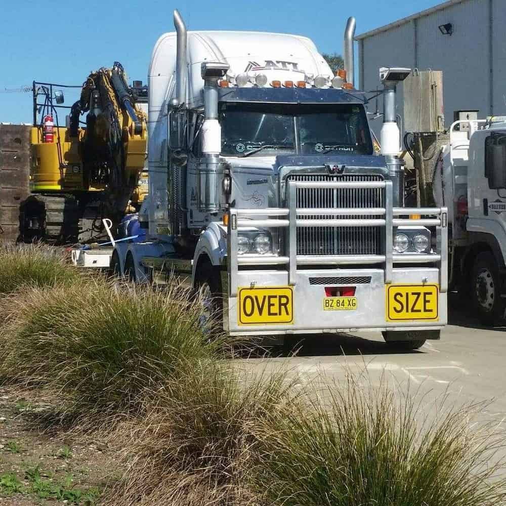 A Truck With The Word Size On The Front Of It — Armour Transport Logistics In Melbourne, VIC