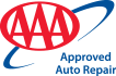 AAA Approved Auto Repair logo: red