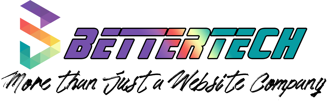 BetterTech Logo with More Than Just A Website Company text