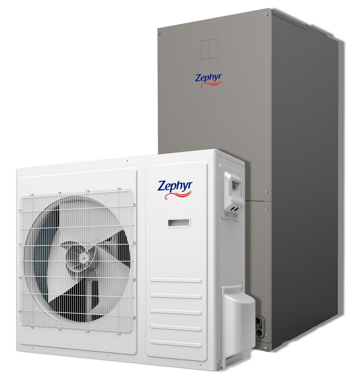 Un fan est assis à côté d'une boîte sur laquelle est écrit Zapphyr.