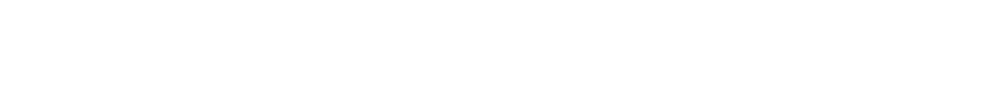 Striscione orizzontale bianco con un piccolo motivo a strisce verticali multicolori vicino al centro-sinistra.