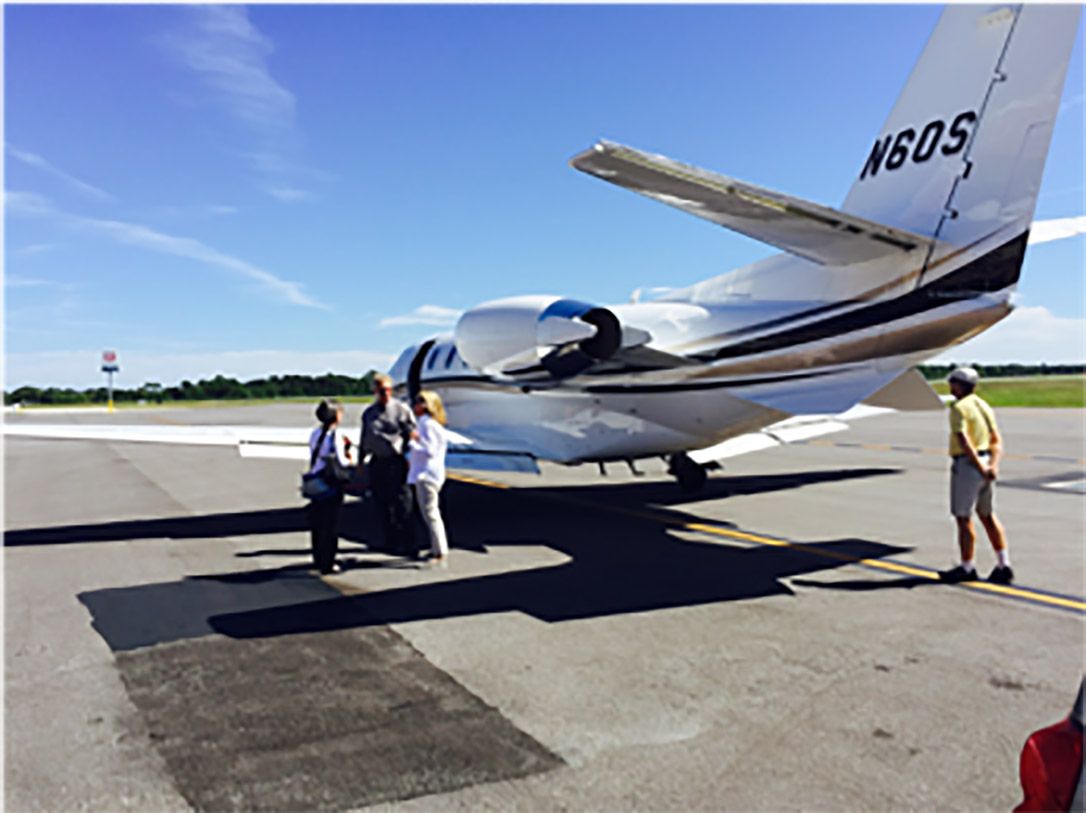 Small Plane Parked | Sarasota County, FL | Shoreline Airport Transportation LLC
