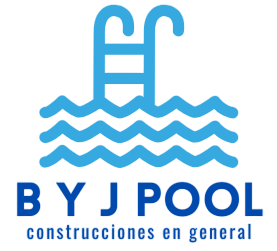 Logotipo para Hormipiscinas: un ícono de piscina y un texto en color verde azulado.