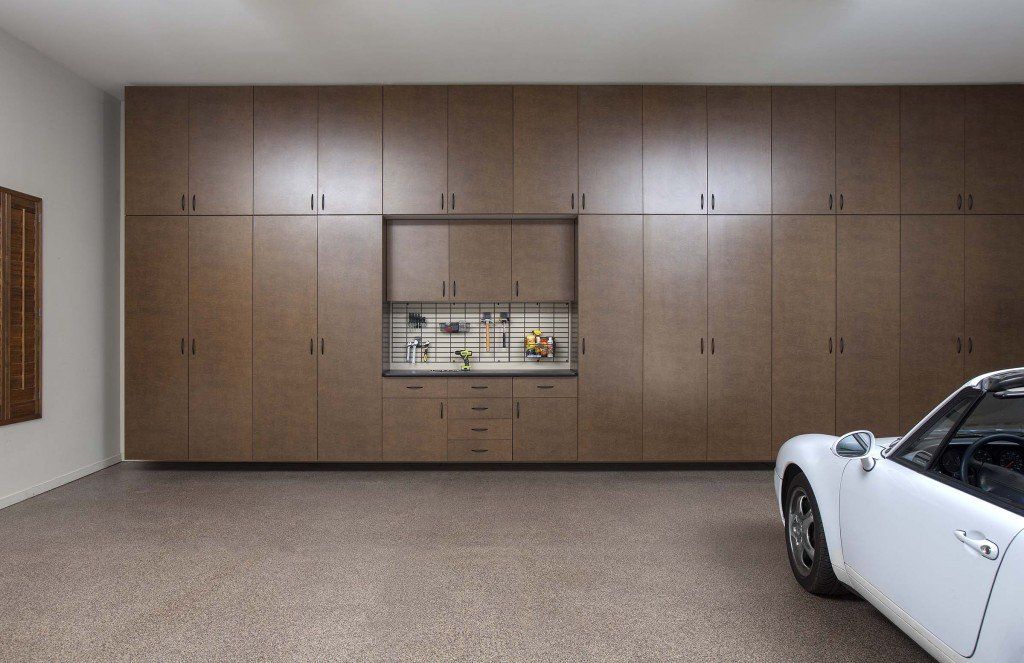 Windswept Bronze Custom Garage Cabinets