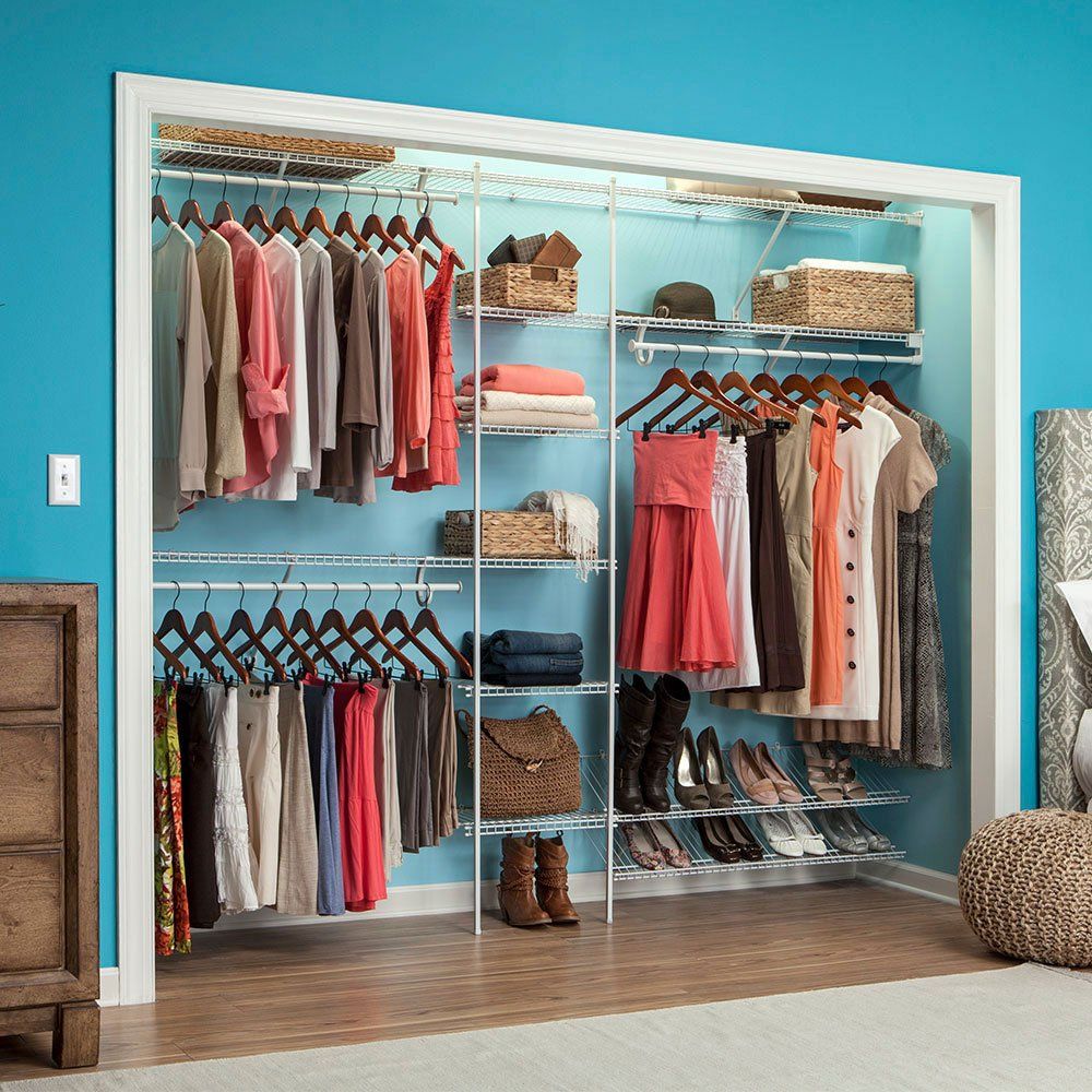 Custom Reach In Wire Closet System