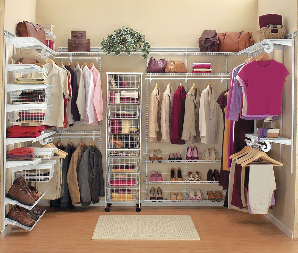 Custom Walk In Wire Closet System