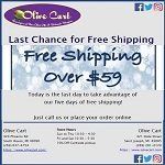 Free Shipping Over $59 Coupon — South Haven, MI — Olive Cart