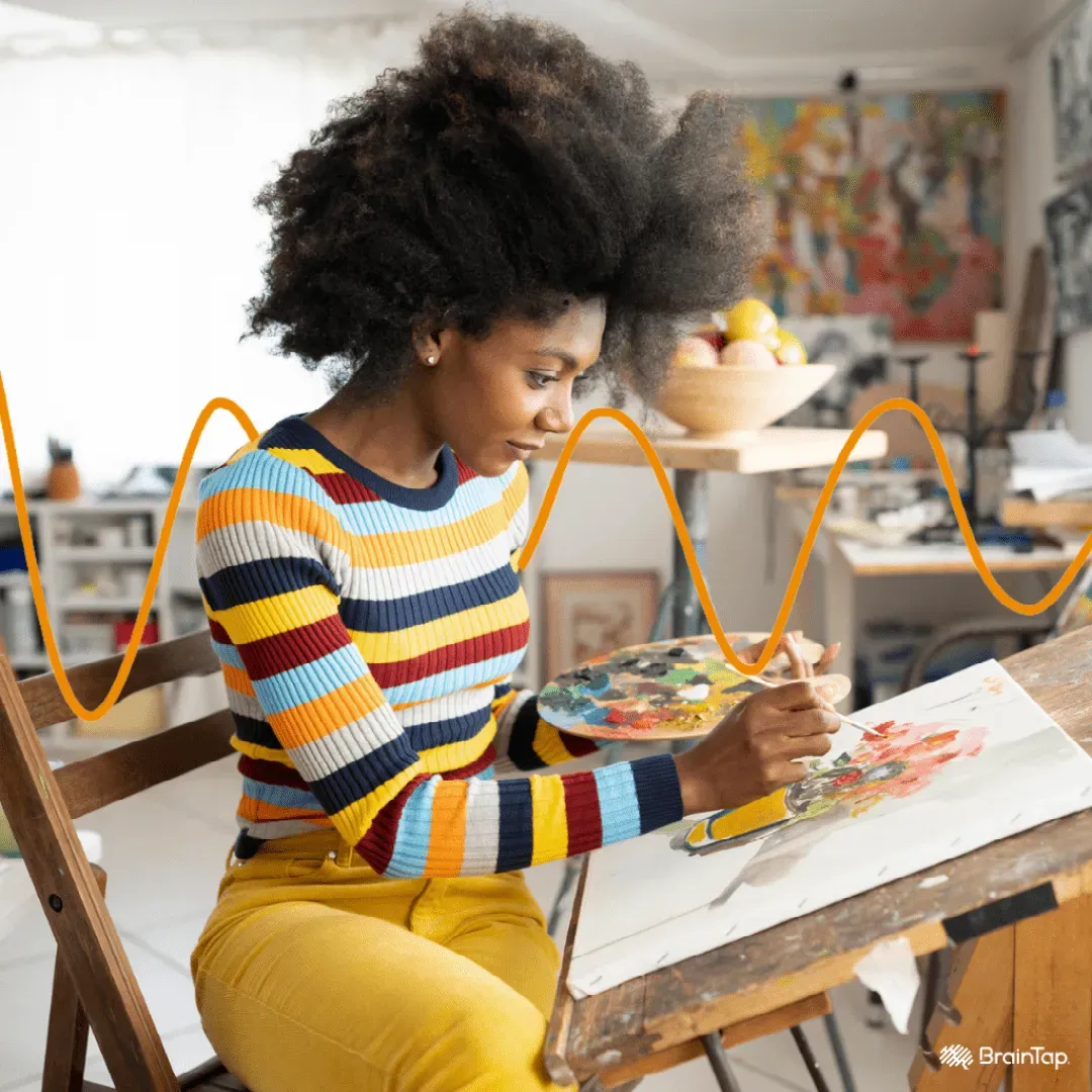 Black Woman painting