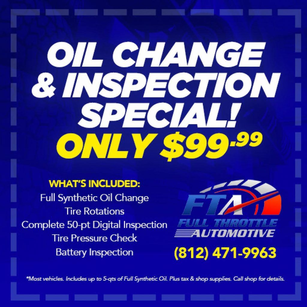 Oil-Specials | Full Throttle Automotive LLC