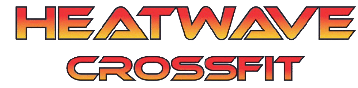 Heatwave CrossFit logo with red to orange gradient text.