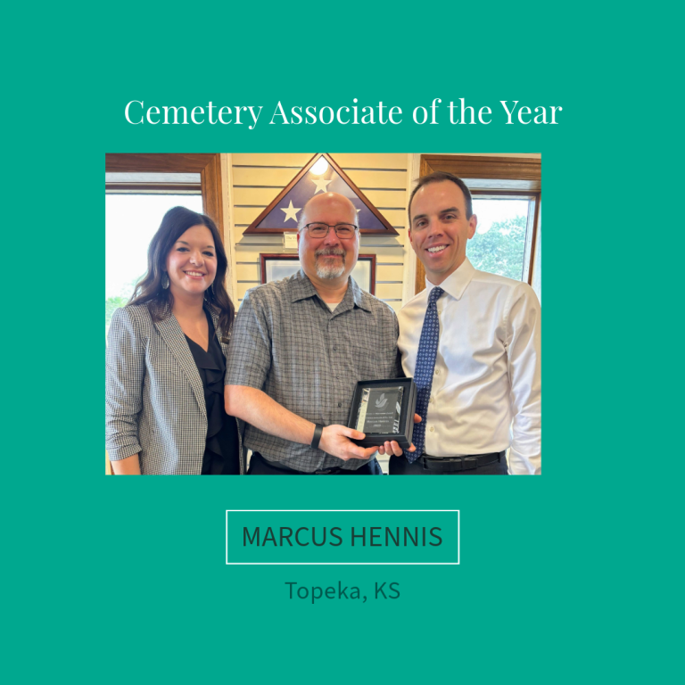 Marcus Hennis, Topeka, KS, receives