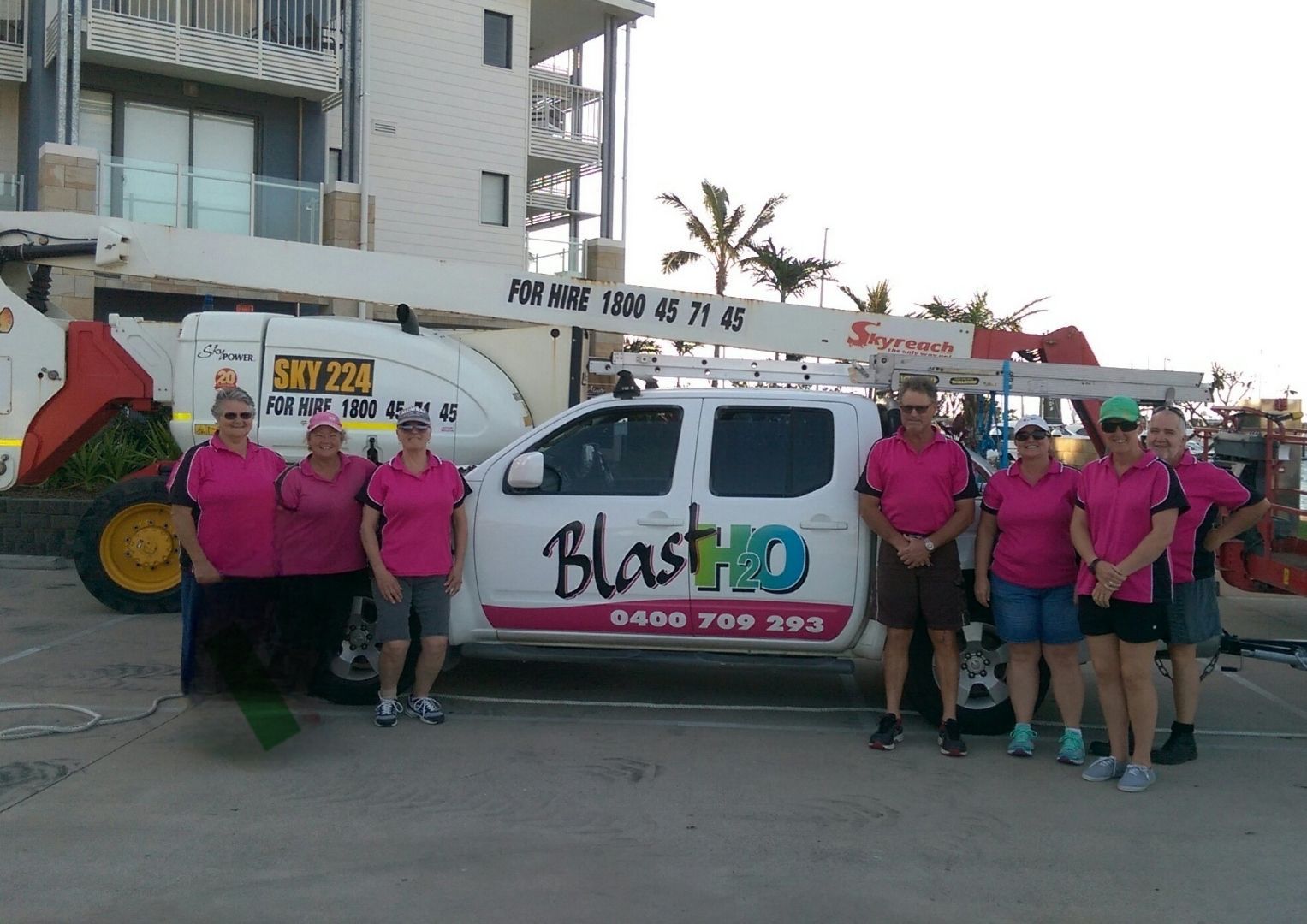 A White Van With the Word Blasto on the Side — Blast H2O In Proserpine, QLD