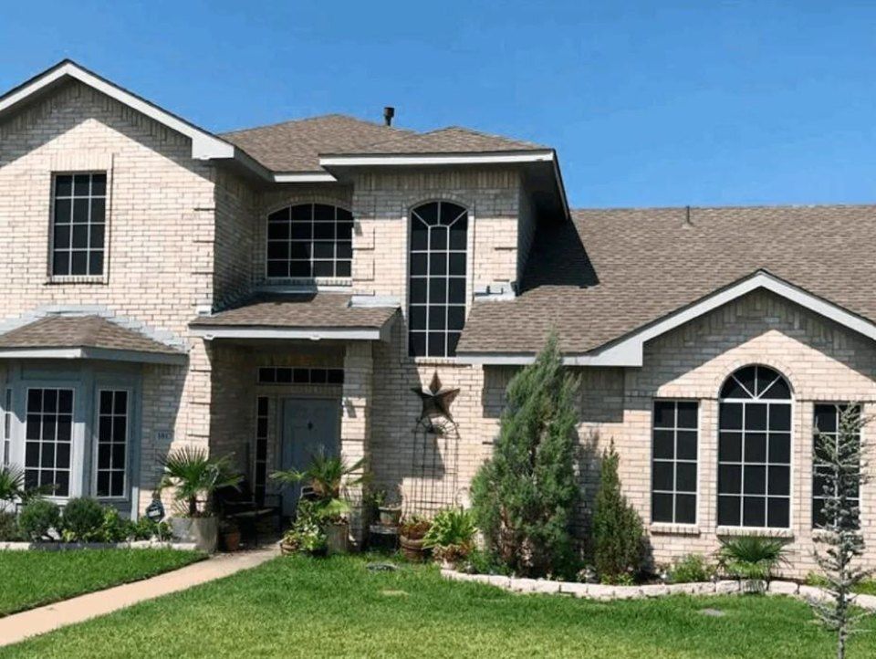 Exterior of home with screen