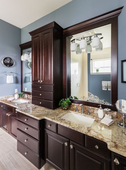master suite bathroom being remodeled by handyman 