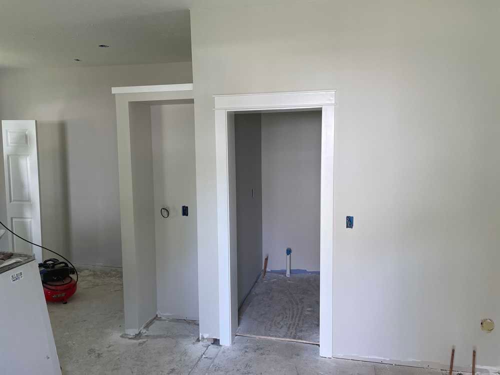 unfinished basement being done by best handyman in Michigan 