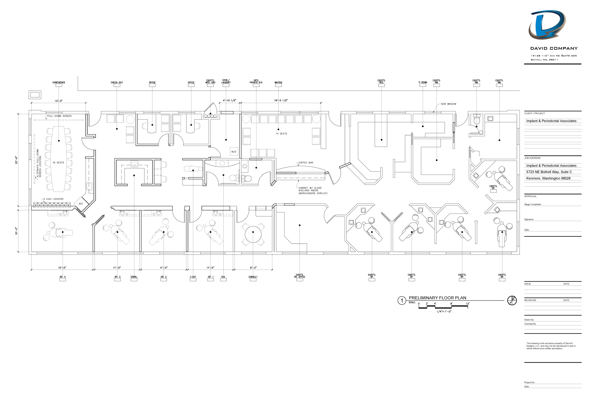 Floor plan drawling from Architecture design and build firm