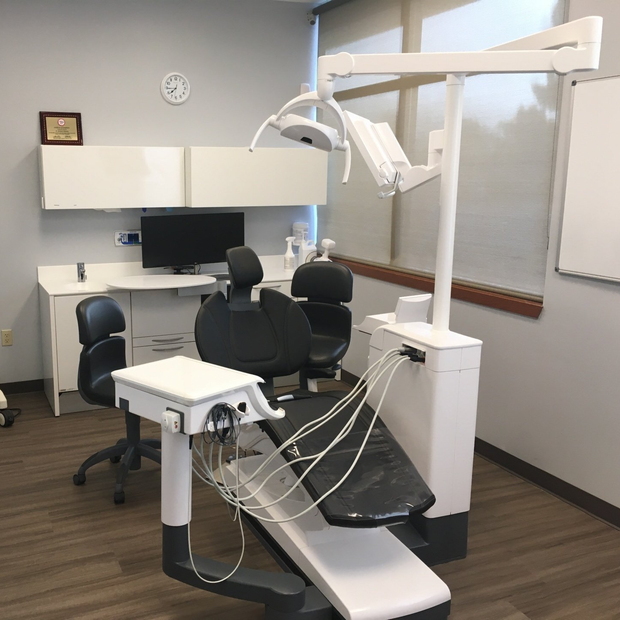dental chair in newly build dentist practice