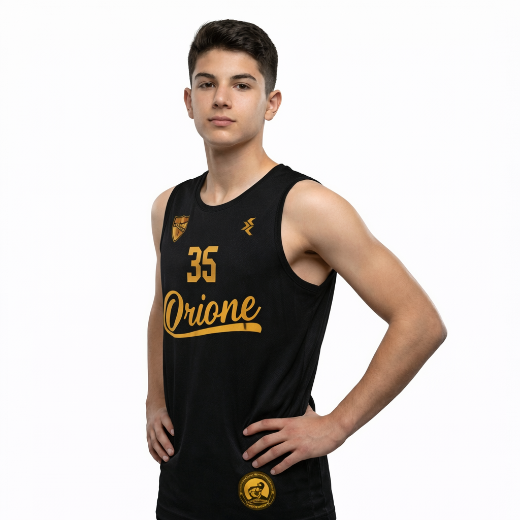 CAMISETA BASKET BLACK-2026 JUVENIL