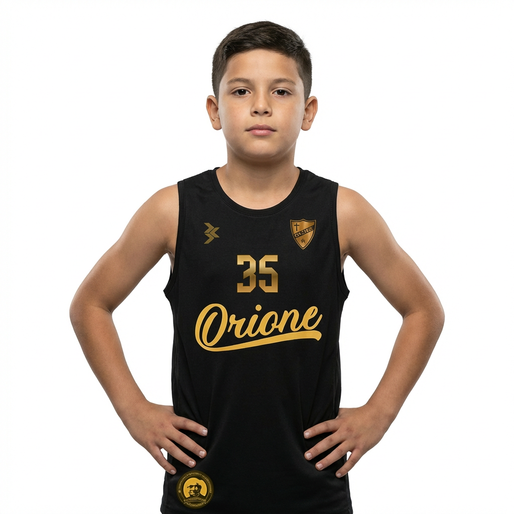 CAMISETA BASKET BLACK-2026 INFANTIL