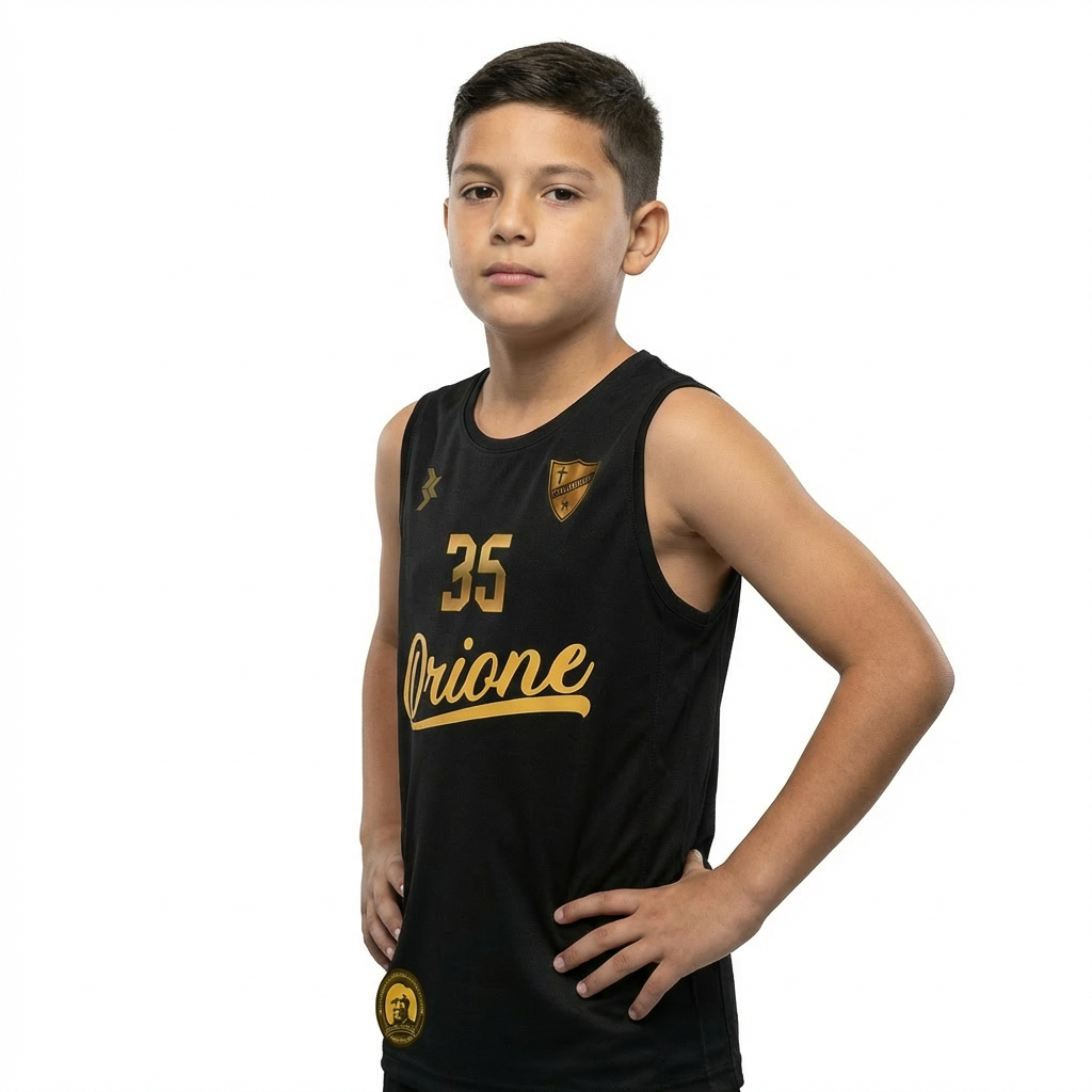 CAMISETA BASKET BLACK-2026 INFANTIL