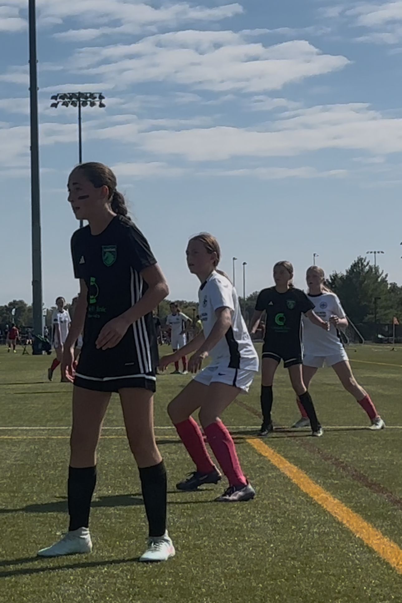 3 youth girls soccer players from Arkansas Legends ODP