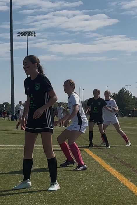 3 youth girls soccer players from Arkansas Legends ODP