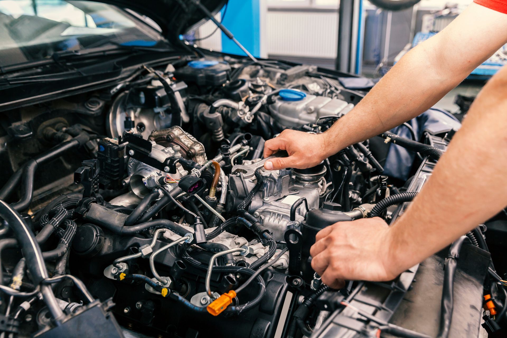 Mechanic rebuilding the engine | Laires and Son Auto