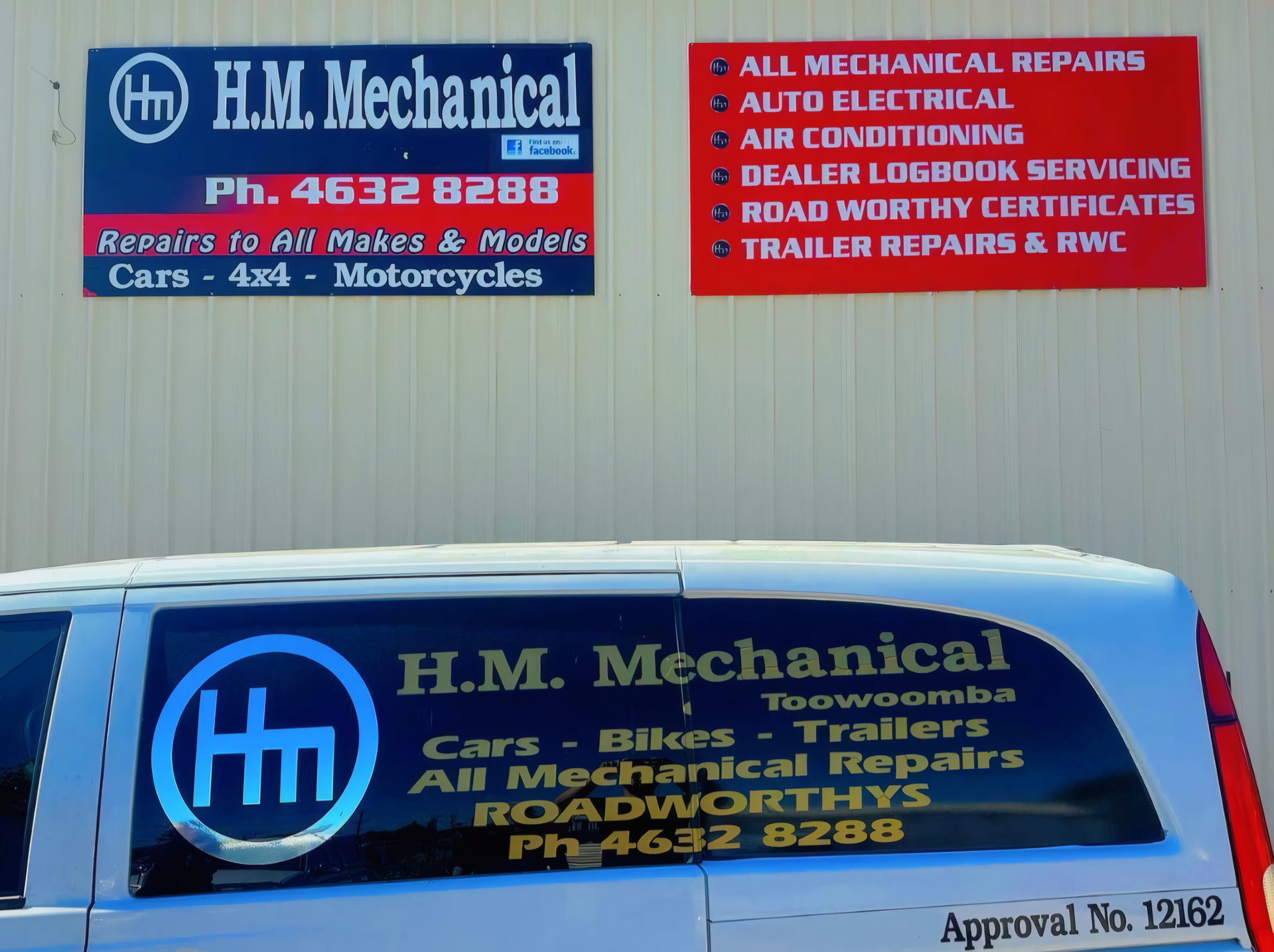H.M Mechancal Vehicle Parked Outside Workshop — H.M. Mechanical in Highfields, QLD