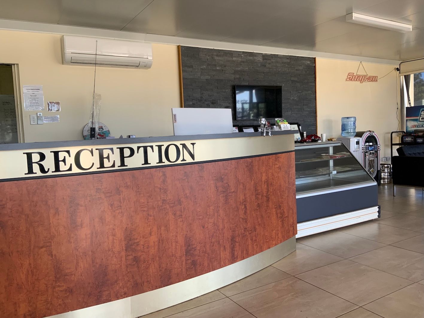 Our Front Office Reception Desk — H.M. Mechanical in Drayton, QLD
