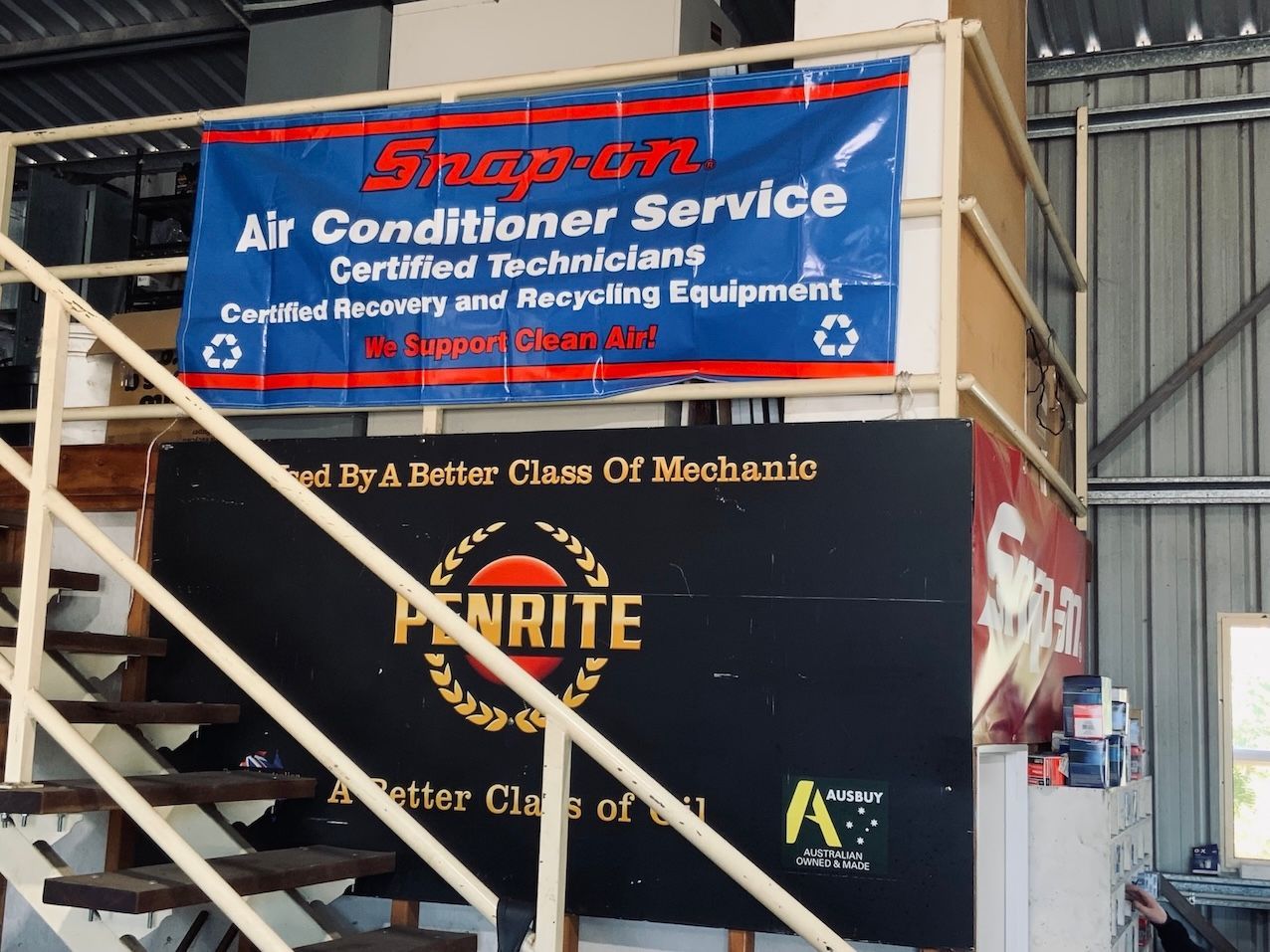Banners In WorkShop— H.M. Mechanical in Drayton, QLD