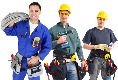 group of electricians