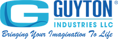 Logo for Guyton Industries LLC: a stylized blue G icon, the company name in bold text, and the slogan below.