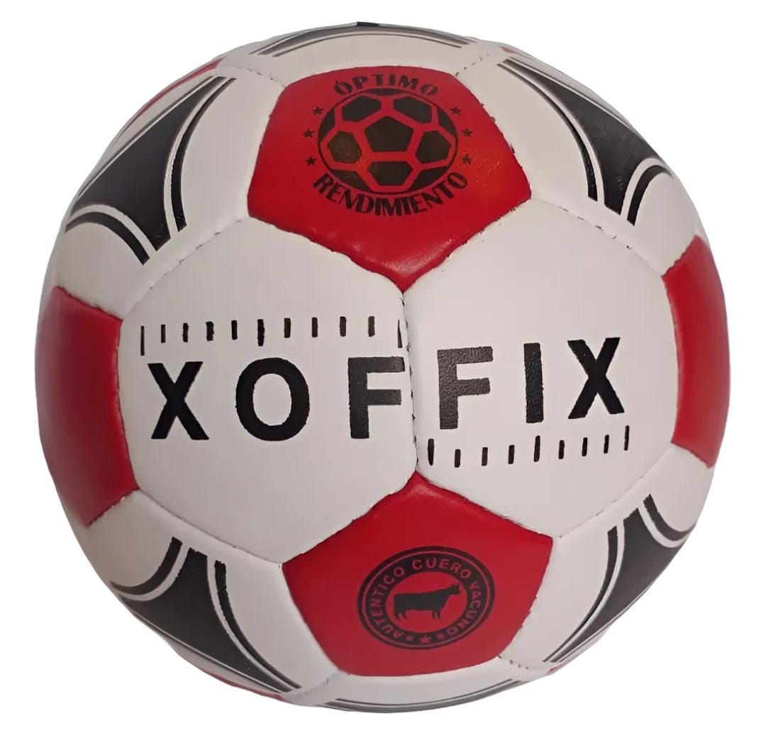 Pelota de cuero I EDICION LIMITADA I BLANCO C/ ROJO