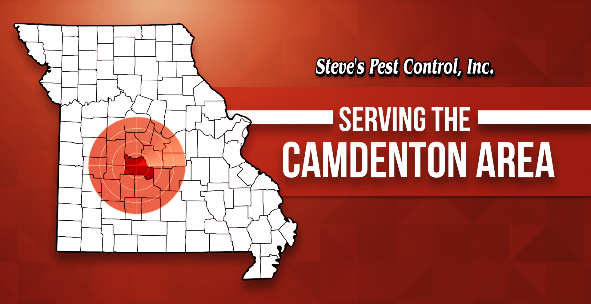 Steve's Pest Control Serves the Camdenton, MO Area