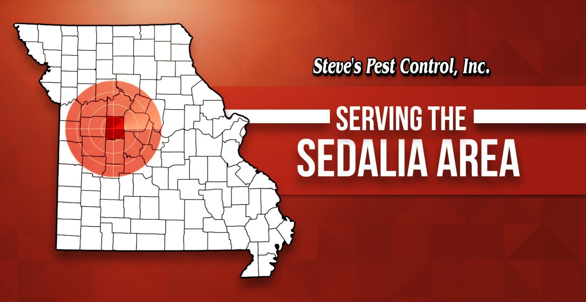 Steve's Pest Control Serves the Sedalia, MO Area