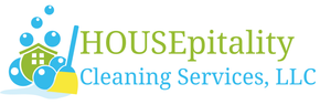a logo for housepitality cleaning services llc