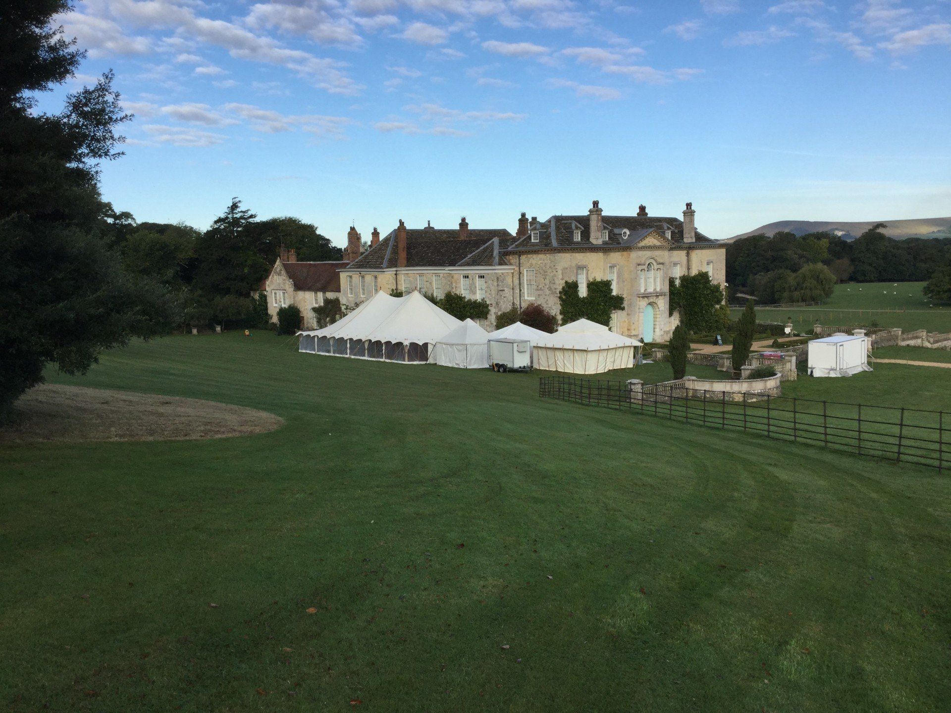 Firle Place 2018 Wedding Marquee Chiller hire