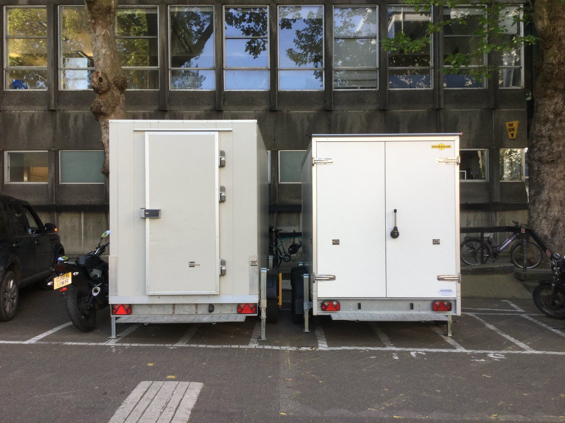 Fridge and Freezer Trailer at Imperial College London May 2017