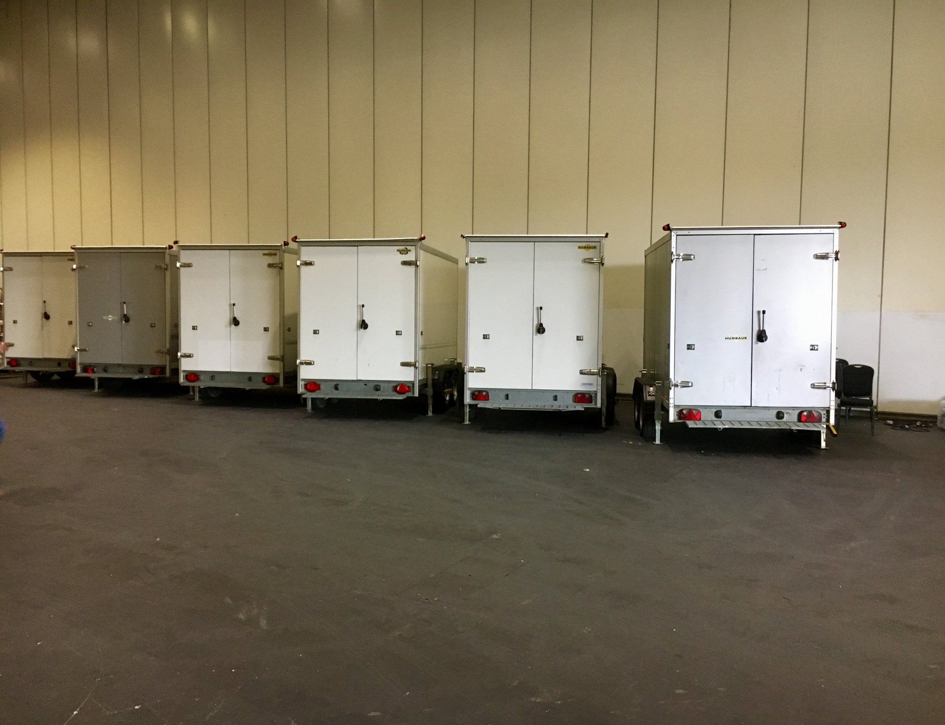 Six Fridge Trailers at World Wine Competition Excel 2017