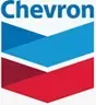 Chevron logo: Blue and red chevron shapes arranged vertically, with the name 