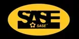 SASE logo: Yellow oval with black letters 