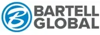 Logo for Bartell Global, featuring a blue 