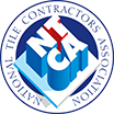 Logo of the National Tile Contractors Association; white letters 