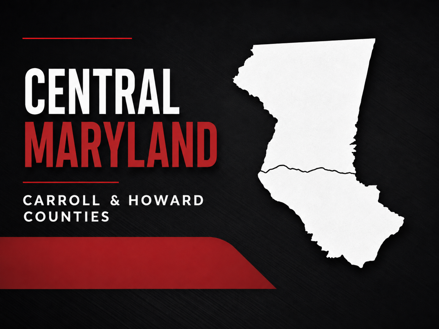 Seipp Roofing Central Maryland service area covering Carroll and Howard Counties