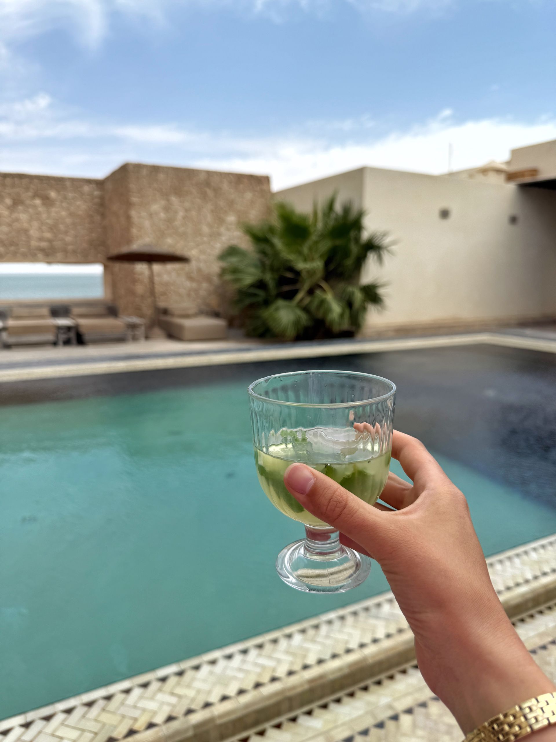 wellness trip for women with happy hour drink