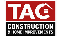 TAC Construction logo in red and black with a house icon.