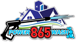 A logo for a company called  865 power wash