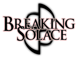A logo for breaking solace is shown on a white background
