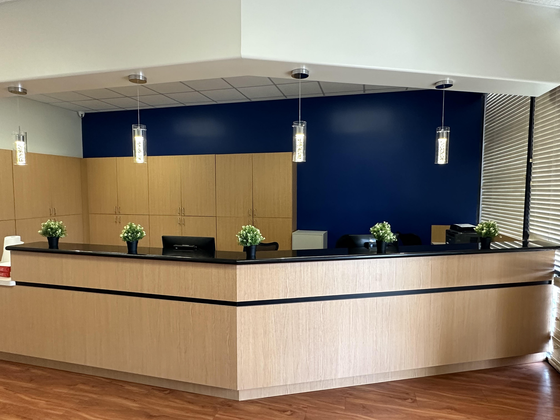Magnolia dentist reception area